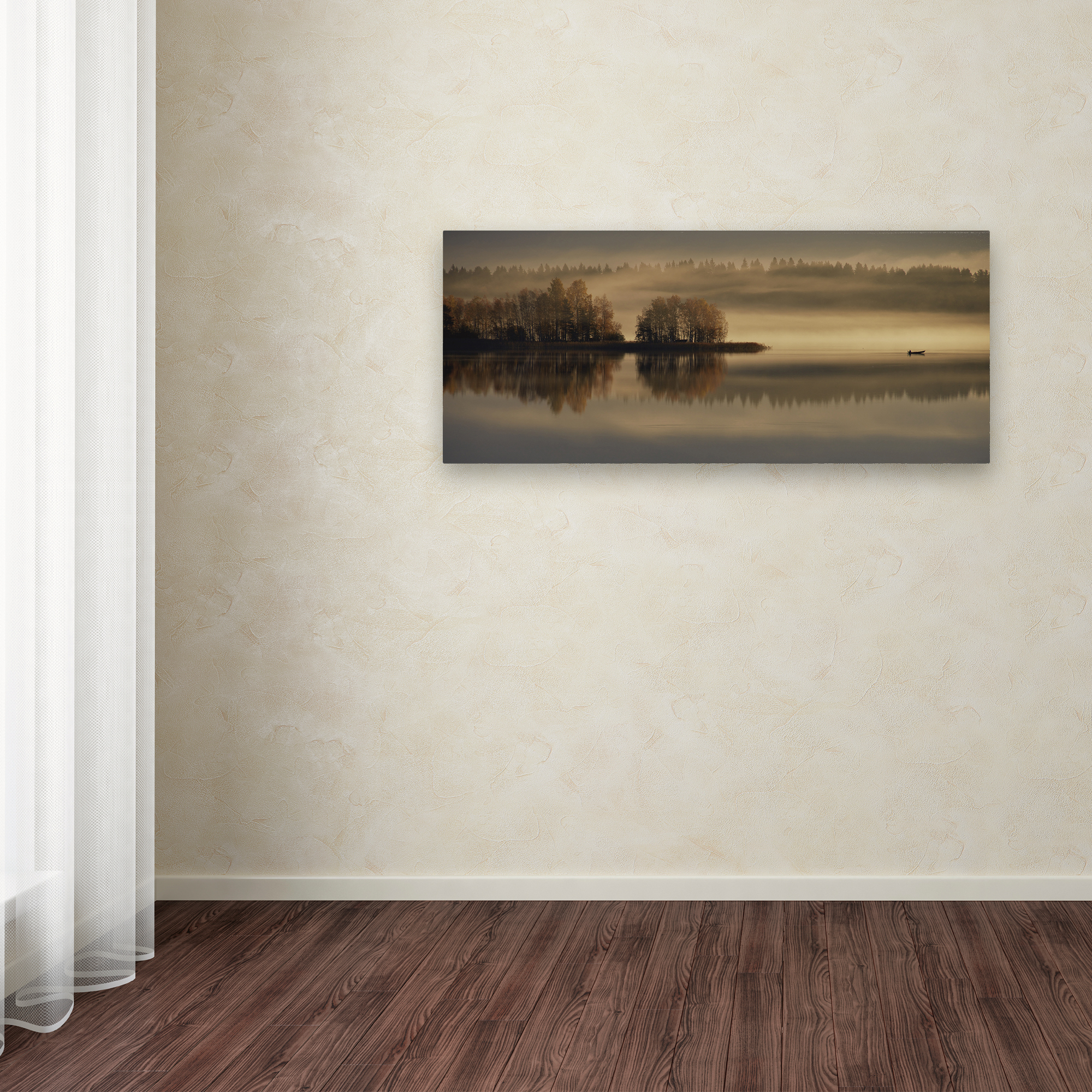 Trademark Fine Art 'Early Autumn Morning' Canvas Art by Pekka Ilari T