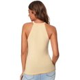 thumbnail image 2 of Débardeur Slim Ajusté en Mesh Contrastant Transparent pour Femme, 2 of 5