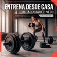 thumbnail image 4 of Set de Pesas 70 Libras CENTURFIT Barra Mancuernas Discos, 4 of 7