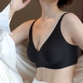 thumbnail image 2 of Jinhomg Seamless Bra for Women Gentle Coverage Weekend Styling Wirefree Bralette No Print Pullover Style for Daily Lounge Wear, Stable Hold, for Smooth Styling Black XL, 2 of 6
