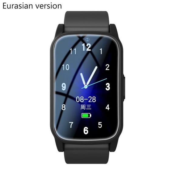 Blarkrus Smart Watch for Seniors Gps, Anti-Lost Tracking with Real-Time Location, for Elderly Care and Dementia Prevention, Black, Eurasian Version