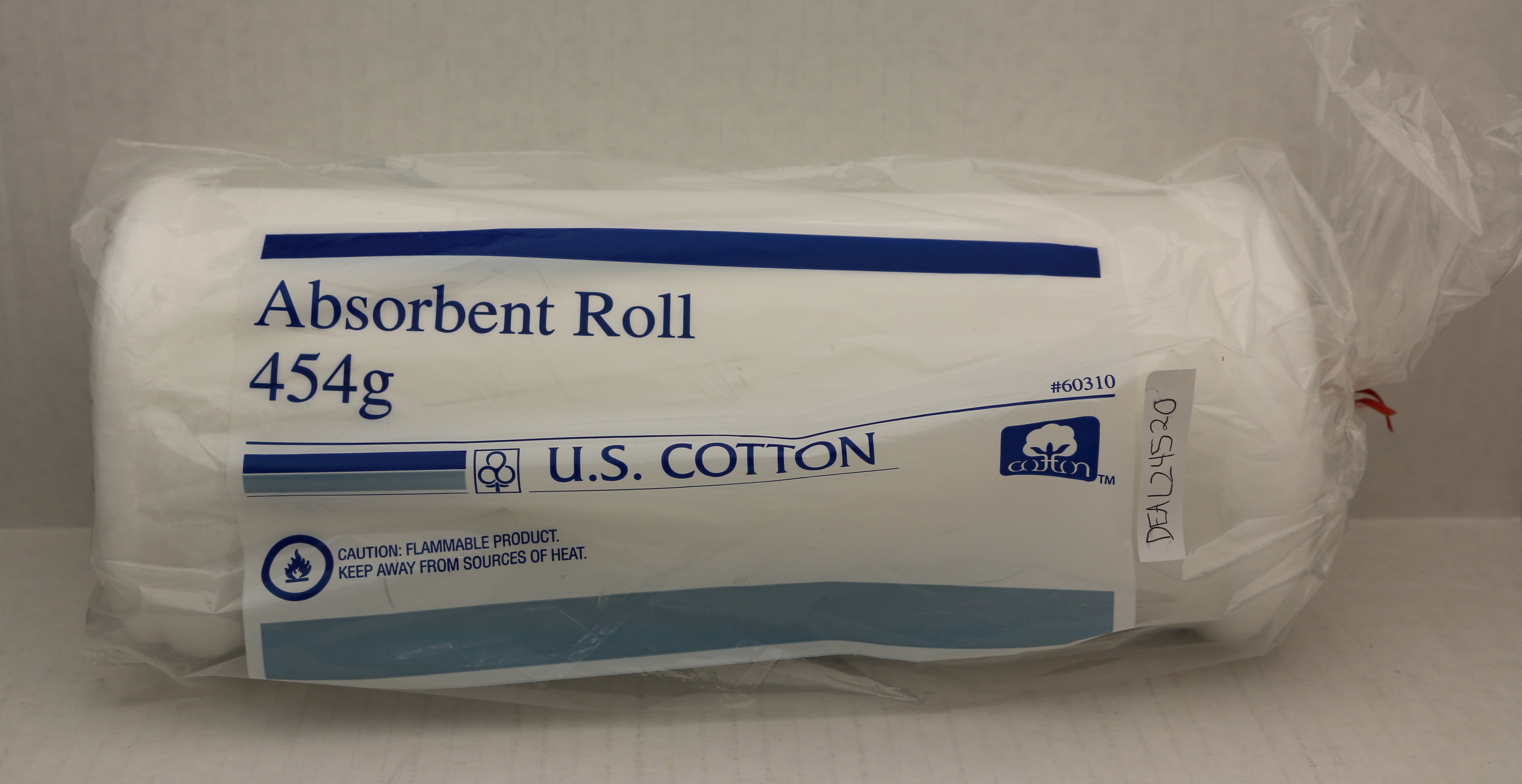 U.S. Cotton 100 Cotton Roll, U.S.P Sterile Cotton, Absorbent, 16 Oz