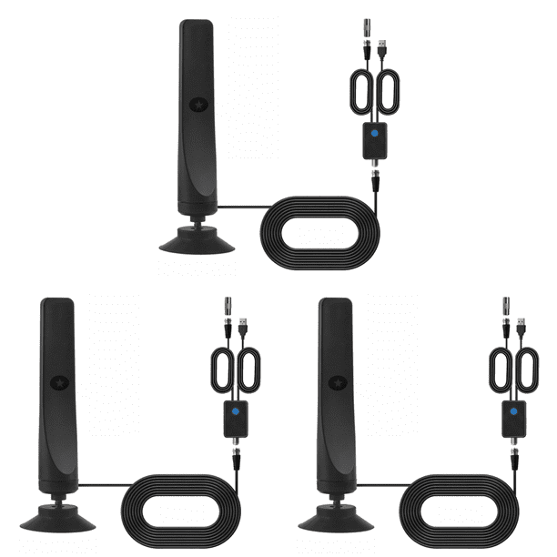 Antena Digital TV Con Amplificador Señal Compatible 1080P para Interiores Y Exteriores