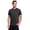 Charcoal, variant on RBX Active Men's Quick Dry Shadow Stripe Crewneck Performance Workout Tee