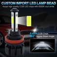 thumbnail image 5 of For 2007-2018 Nissan Altima Combo LED Headlight High Low Beam + Fog light bulbs Kit 6000K/8000K, 5 of 12