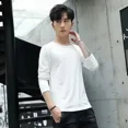 thumbnail image 3 of Ropa para hombre, camiseta holgada con gráfico en la parte superior blanca para hombre, ropa de calle estampada, moda Harajuku, manga larga, citas casuales, talla XL, 3 of 5