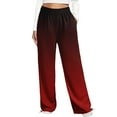 thumbnail image 2 of Baberdicy Jogger Sweatpants Bottom Waist Sporty Women's High Pockets Fit Jogger Trousers Athletic Pants Sweatpants Print Pants Wide Leg Pants B-Red, 2 of 6