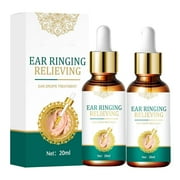 Ear Ringing Relieving Drops Relieve Deafness Tinnitus Itching Earache Health Care Treatment Ear Hard Hearing Tinnitus Oil 20ml 2PCS