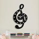 thumbnail image 5 of Reloj de pared con notas musicales. Reloj de pared con notas musicales y teclas de piano., 5 of 8