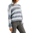 thumbnail image 1 of Hooked Up by Iot Chandail à Col Roulé Rayé Spacedye pour Juniors, Gris Ombré Spacedye, Très Petit, 1 of 1