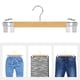 thumbnail image 2 of Perchas para pantalones SONGMICS de madera con clips, paquete de 12 unidades, UCRW008-12, 2 of 3