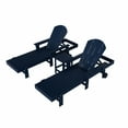 thumbnail image 4 of WestinTrends 3 Piece Adirondack Poly Reclining Chaise Lounge With Arms & Wheels, Navy Blue, 4 of 5