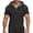 Black, variant on Short Sleeve Hooded T Shirt Casual Pullover Top With Front Pocket Comfortable Athletic Streetwear