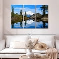 thumbnail image 2 of Elephant Stock Mount Shasta Heart Lake Wall Art - Horizontal Multi Panel Canvas - Living Room Wall Decor - Nature Multi Panel - Blue And Green Decor - 50" x 32", 2 of 8