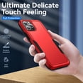 thumbnail image 3 of TECH CIRCLE iPhone 14 Pro Max Case,Tough Rugged Heavy Duty Dual Layer Shockproof Full-Body Protective Anti-Scratch Case for Apple iPhone 14 Pro Max 6.7 inch 2022, Red+Black, 3 of 7