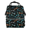 thumbnail image 1 of Disketp Little Fish Skeleton Mochila de Pañales de Gran Capacidad con Múltiples Bolsillos, Mochila de Viaje Multifuncional para Bebé, Unisex, Moderna y Resistente, 1 of 6