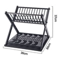thumbnail image 4 of Multi-functional Kitchen Sink Household Bowl Rack Bowl Chopsticks Drain Rack Sink Dish Storage Rack, 4 of 5