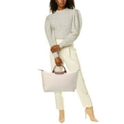 Longchamp Womens Canvas Le Pliage Original Bag, Beige