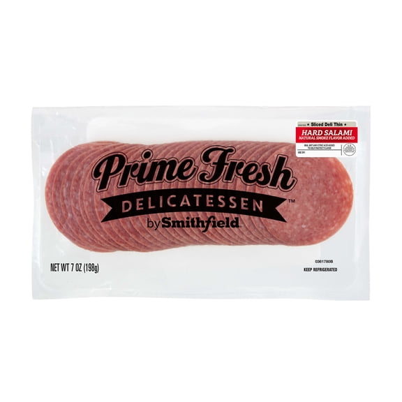Smithfield Prime Fresh Hard Salami, Presliced, Resealable Package, 7 oz