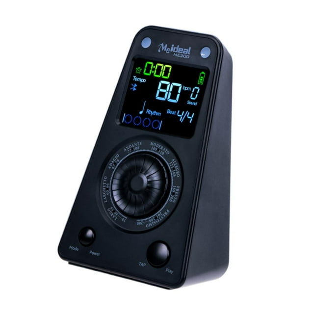 Milaget Digital Metronome for Piano Live Performance Accessories Rhythm Beat Machine Black