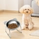 thumbnail image 5 of Comedero elevado de acero inoxidable para perros y gatos | Comedero elevado antideslizante para mascotas | Plato para agua y comida duradero y resistente a la oxidación | Borde ancho de fácil manejo, 5 of 5