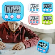 1PCS Multi-Functional Timer Magnetic Backing,Large Screen Count & Countdown Digital Electronic Timer,Used for kitchen,Study,Sports (White)