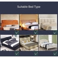 thumbnail image 4 of Washable Dustproof Headboard Cover, Beige, 160cm, Stretch Side Protector, 4 of 5