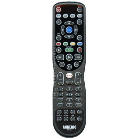 Substitute for SONY RMTB113A (p/n: 988517897) 4-Device Universal Remote Control: ANDERIC RRU401.2 Advanced Backlit with Learning (p/n: RRU401.2)