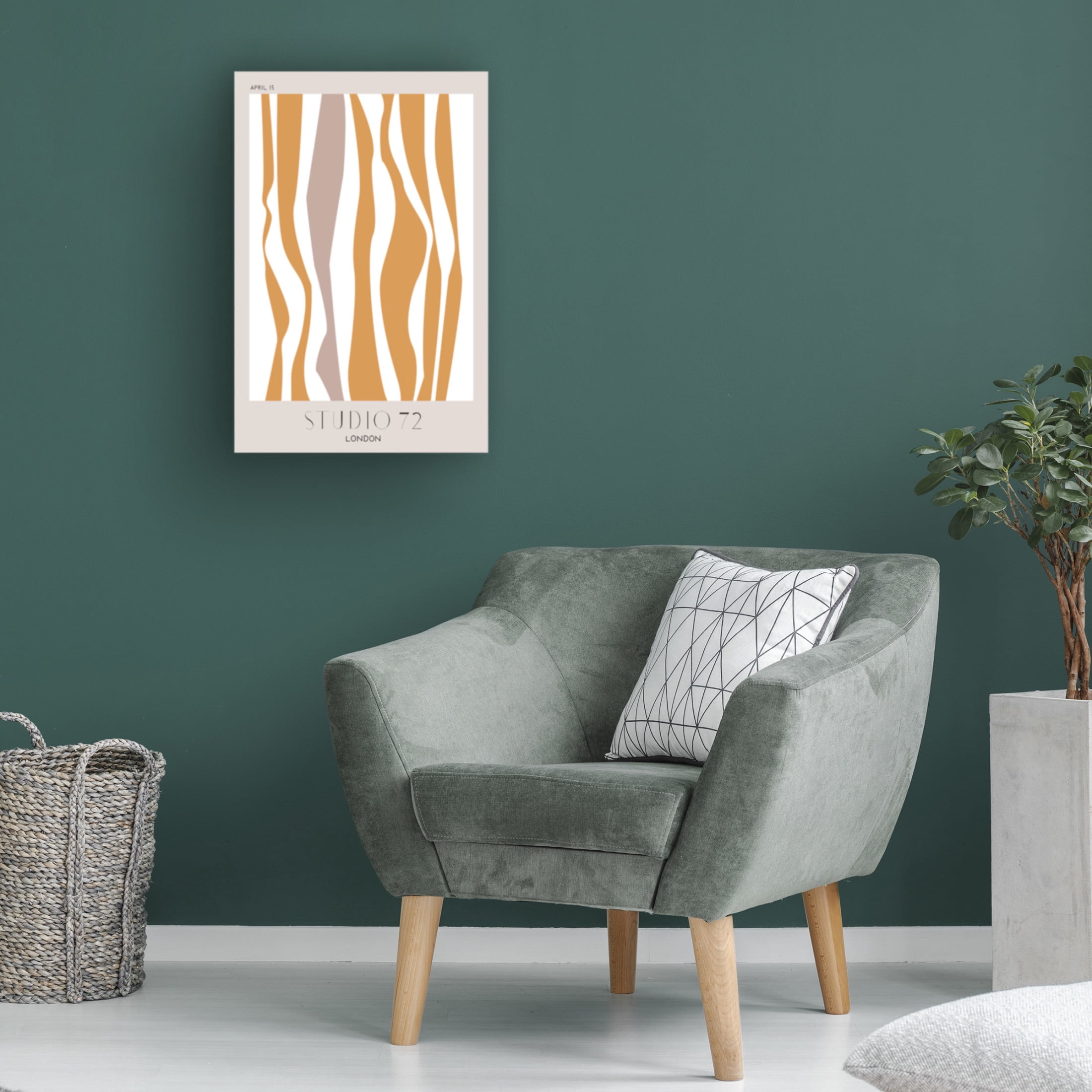 Canvas Wall Art - Pictufy Studio Ii 'Studio 72' Wall Art for Living Room, Bedroom, or Office Décor by Trademark Fine Art - 22 x 32 Inches