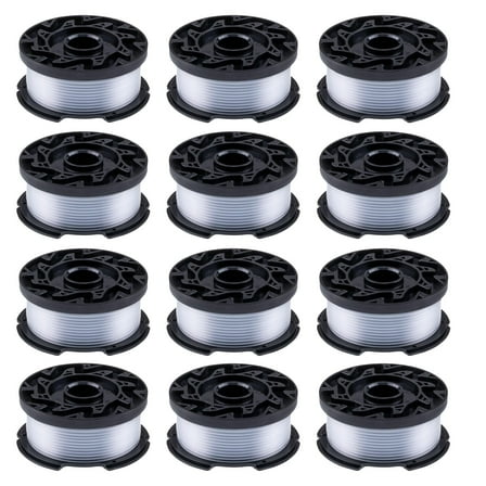 12-Pack,Compatible with Black Decker Wacker String Trimmer Line, 30ft, 0.065 Inch