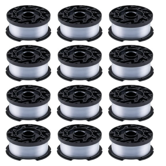 12-Pack,Compatible with Black Decker Wacker String Trimmer Line, 30ft, 0.065 Inch
