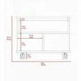 thumbnail image 6 of Modern Black Wengue 1-Drawer 1-Shelf Lift Top Coffee Table with Storage and Dining Function, 6 of 7
