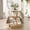 Gold, variant on S-HOME Modern 19.69 Inch Glass Side Table with Dual Tiers Gray Tempered Glass and Metal Ring Frames Design, Bedside Accent Table, Silver