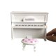 thumbnail image 1 of Fiudx Liquidación de Navidad Mini muñeca de Piano blanco de madera, modelo a escala para casa de muñecas en miniatura 1/12, 1 of 3
