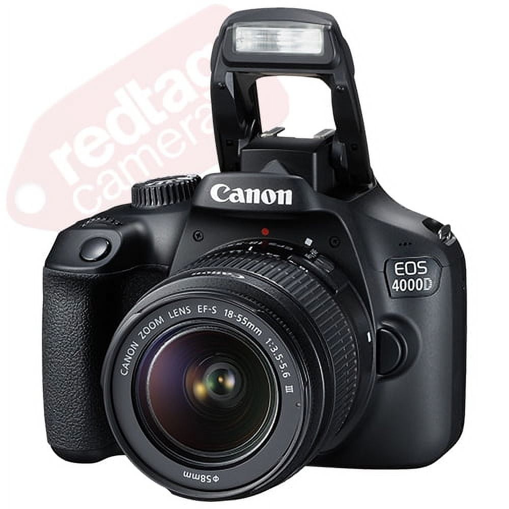 Canon EOS 4000D 18.0MP Digital SLR Camera with 18-55mm EF-S f/3.5-5.6 Lens - International Version