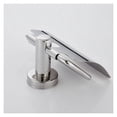 thumbnail image 2 of Solución de baño contemporánea, soporte para papel higiénico de latón macizo con acabado en cromo pulido, fácil instalación con tornillos o pegamento, montaje en pared para ahorrar espacio, cubierta, 2 of 5
