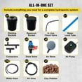 thumbnail image 6 of KFFKFF DWC Hydroponic System, 5 Gallon 5 Buckets, Deep Water Culture Growing Bucket, Hydroponics Grow Kit with Pump, Air Stone and Connected Reservoir, for Indoor/Outdoor Leafy Vegetables, 6 of 9