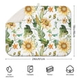 thumbnail image 2 of Microfibre Drying Mat for Kitchen Farmhouse Yellow Diasy Plant (5) Dish Drying Drainer Mat Absorbent Drying Mat Washing Up for Glass, Plate & Cup 18inch X 24inch, 2 of 5