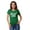 Green, variant on Crew Neck Blessed Mama Graphic Tshirt Short Sleeve Women Cotton Tee