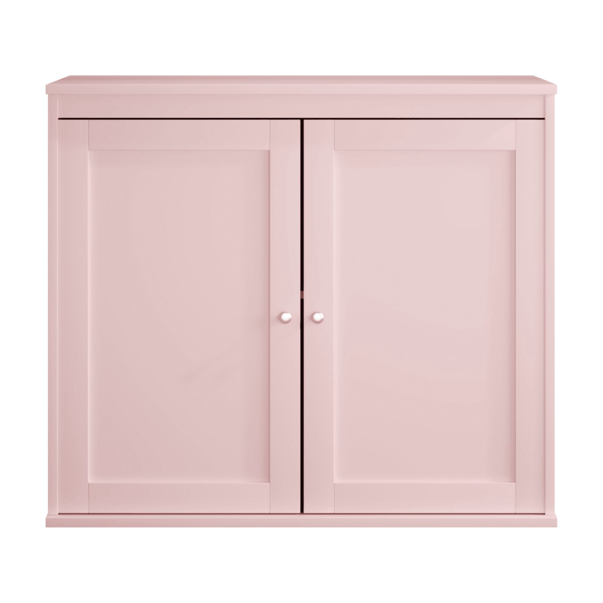 Kitchen Storage Cabinet with Double Doors, Coffee Bar Cabinet with Adjustable Shelves, Sideboard Buffet for Dining Room, Living Room or Entryway, Pink