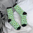 thumbnail image 5 of Xecao Froggs In The Lake Pattern Sport Socks for Women and Men Crew Socks Sporty Calf Socks Casual Socks, 5 of 6
