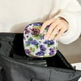 thumbnail image 6 of Sanitary Napkin Storage Bag for Girls Women, Portable First Period Pads Bag Tampons Holder Girls Travel Makeup Bag, Large Capacity Grapes Watercolor Style, 6 of 6