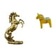 thumbnail image 1 of Estatua de caballo de pie hecha a mano y adorno de caballo Dala sueco, escultura de animal Dalecarlian coleccionable para decoración de mesa, estanter, 1 of 8