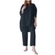 thumbnail image 1 of Camisas Para Mujer Conjuntos de Camisas Blusa de Manga Larga Sólida Con Cuello Redondo de Moda de 2 Piezas + Conjuntos de Pantalones Sueltos Odeerbi ODB130363, 1 of 9