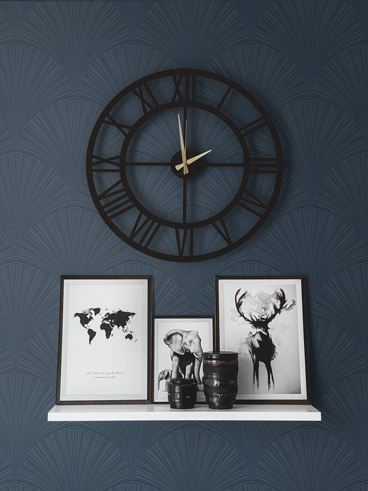 NextWall Denim Blue Arches Peel and Stick Wallpaper