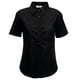 thumbnail image 1 of Fruit Of The Loom- Camisa de manga corta de popelina para mujer (Negro), 1 of 2