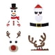 thumbnail image 4 of Matsuzay Pegatinas instantáneas para puertas navideñas con espíritu navideño para iluminar la entrada, lindas pegatinas navideñas para Kits de decoración para fiestas cabeza de alce, 4 of 6