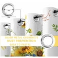 thumbnail image 6 of Sunflower Blackout Curtains for Bedroom/Living Room, Thermal Insulated Kitchen Curtains, Watercolor Summer Floral Botanical Truck Grommet Darkening Window Treatment Drapes 52"x72"x2, 6 of 8