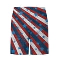 thumbnail image 4 of American Flag Board Shorts Men 2024,Summer Big and Tall Swim Trunks,Mens Hawaiian Surf Beach Shorts Casual Flower Elastic Waist Drawstring Shorts, 4 of 4