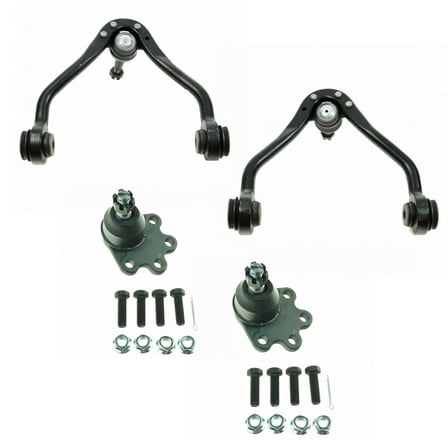 TRQ 4pc Suspension Kit Upper Control Arm Lower Ball Joints for Chevy GMC PSA72548 Fits select: 1996-1999 CHEVROLET TAHOE, 1992-1999 CHEVROLET SUBURBAN